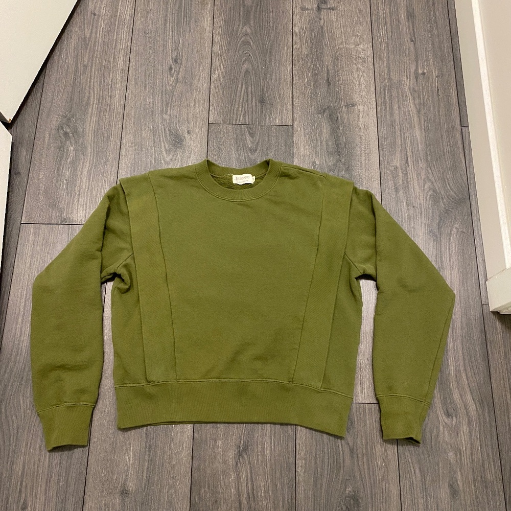 Preloved Lindy Olive Green Sweatshirt Size M - Picture 2 of 7